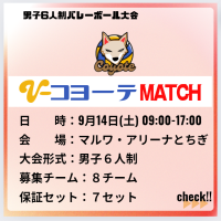 【栃木】栃木市|コヨーテMATCH（男子6人制）ロゴ