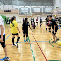 アマスポ　ソフトバレー美原大会ロゴ