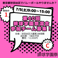 《満枠》第40回排球学園祭男女混合ロゴ