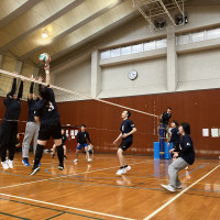 アマスポ 男女混合バレー1日(8～10セット)大会ロゴ