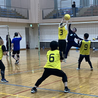 アマスポソフトバレー・美原大会ロゴ